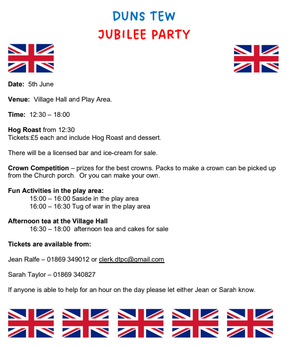 Jubilee party - 5th June